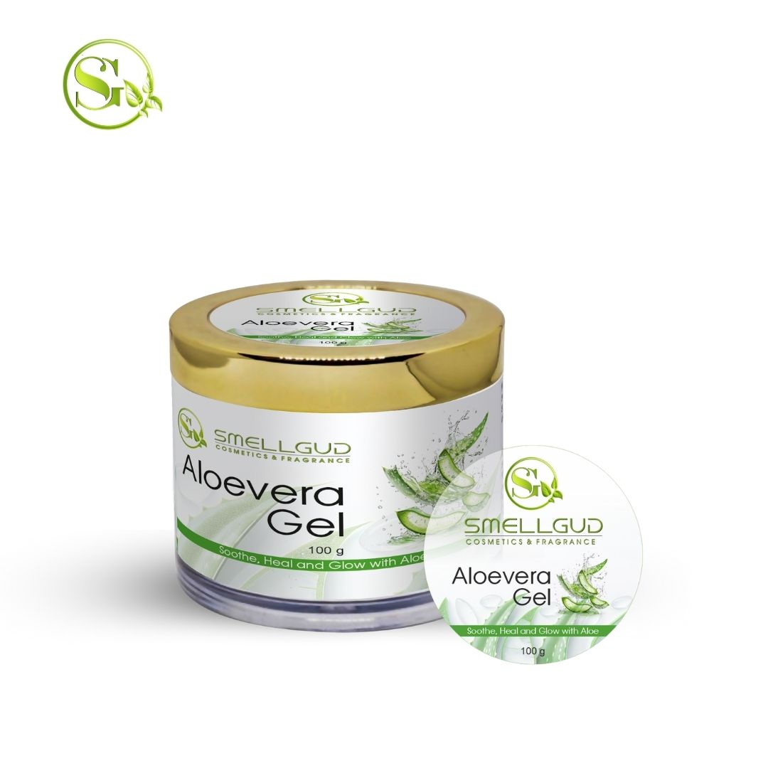 100% Organic Aloe Vera Gel For Face, With Natural Aloe Vera & Vitamin E For Skin And Hair 100 gm