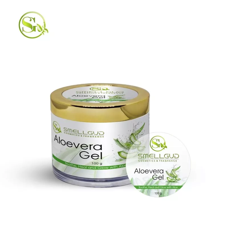 100% Organic Aloe Vera Gel For Face, With Natural Aloe Vera & Vitamin E For Skin And Hair 100 gm