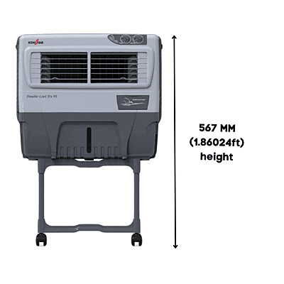 Kenstar Double Cool DX 55 Litres wood wool window air cooler (Grey)