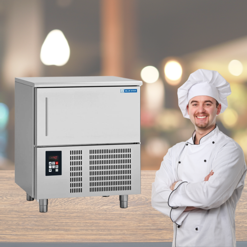 Energy-efficient Blue Star BF05G Blast Freezer with eco-friendly refrigerant.