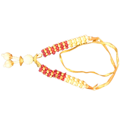 Decorative Garland With Red and White beads