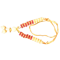 Decorative Garland With Red and White beads