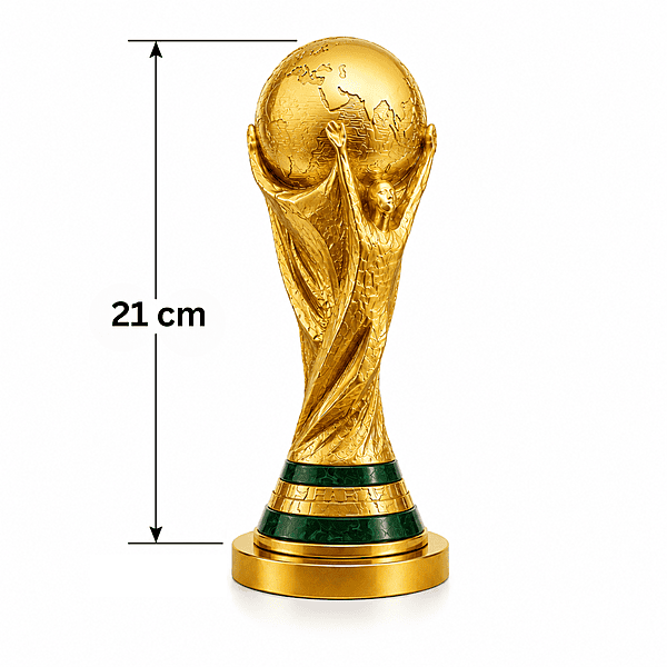 World Cup Sports Football Trophy Resin 21cm