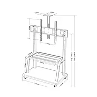 Large cart mount bracket Up to 100" MODEL YD2100 | BRACKETS