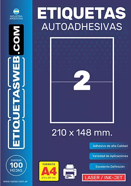 ETI.AUT. SIN IMP. 210x148 LASER 1COL. Cx1000