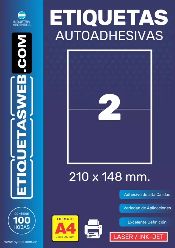 ETI.AUT. SIN IMP. 210x148 LASER 1COL. Cx1000
