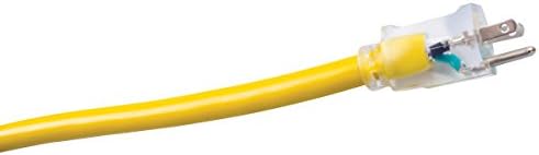 Southwire 34820002 3482SW8802 2ft 12/3 SEOW Polar/Solar Three-Way Power Block, 2 ft, Yellow 3-Outlet