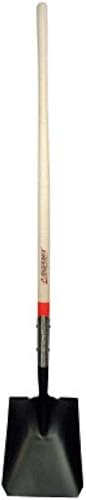 Razor-back Steel 9-1/2 in. W x 58.5 in. L Square Point Shovel Wood