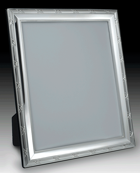 Ribbon & Reed Sterling/Wood Frame Beveled Glass Ribbon & Reed Sterling/Wood Frame Beveled Glass