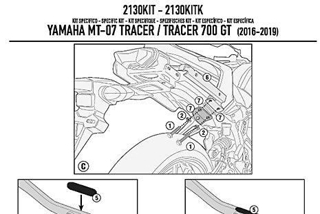 KAPPA YAMAHA SCREEN  2130KITK - MT-07 TRACER (16-19)
