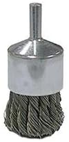 Weiler Stainless Steel Cup Brush - Shank Attachment - 1 in Diameter - 0.014 in Bristle Diameter - 36289 [PRICE is per EACH]