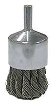 Weiler Stainless Steel Cup Brush - Shank Attachment - 1 in Diameter - 0.014 in Bristle Diameter - 36289 [PRICE is per EACH]