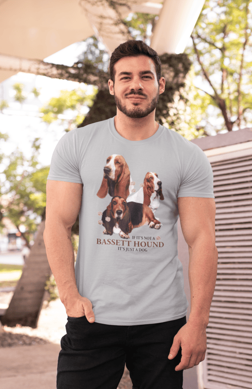 Bassett Hound Pride Sports Grey Softstyle T-Shirt