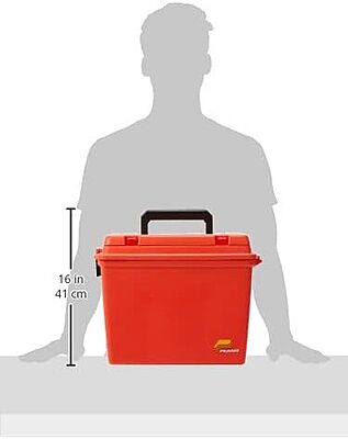 Plano Extra Large Dry Storage Box with Tray Orange