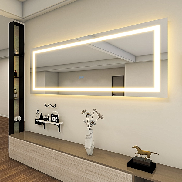 Wall mirror - LED bathroom mirror (32*84 INCH)