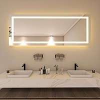 Wall mirror - LED bathroom mirror (32*84 INCH)