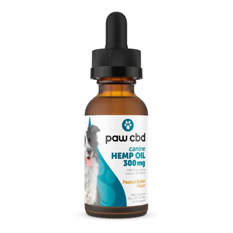 PAW CBD CANINE HEMP OIL | 300MG | PEANUTBUTTER FLAVOR