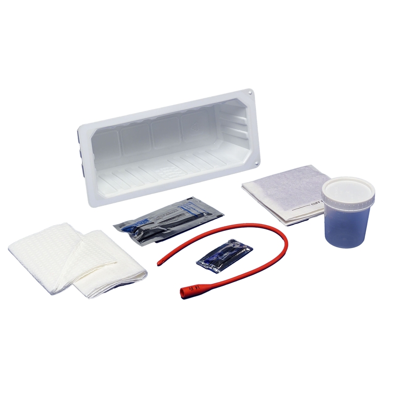 Kenguard™ Intermittent Catheter Tray Urethral 14 Fr. Without Balloon Vinyl