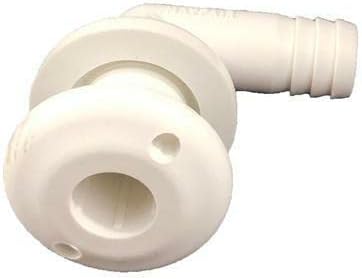 Johnson Pumps of America 7503 5 Marine 90 Degree 3/4" White Thru-Hull Connector