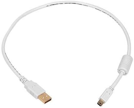 Monoprice USB 2.0 Type-A Male to Mini-B 5pin Male Cable - With Ferrite Core, Gold Plated, 28/24AWG, 10 Feet, Black