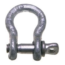 Anchor Shackle: Screw Pin, 4,000 lb Working Load Limit