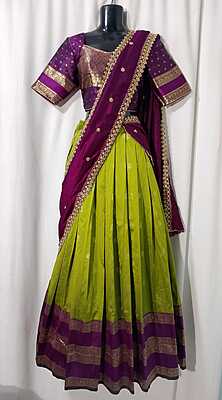 K120: Ready To Ship Beautiful Lehenga Set With Allover Duppata