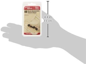 Uncle Mike's 115 RGS Sling Swivel Wood Screw Set, One each 1/2-Inch and 3/4-Inch Screws, Black, Model:25200