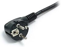 StarTech.com 2m (6ft) Computer Power Cord, 18AWG, EU Schuko To C13, 10A 250V, Black Replacement AC Power Cord