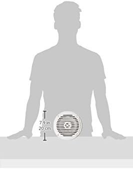 Jensen MS6007WR 6.5” Coaxial Marine Speakers, 60 Watts, White, Sold as Pair