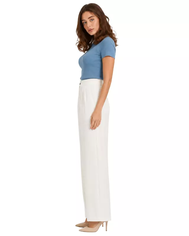 Elegant high-waisted wide-leg Pants