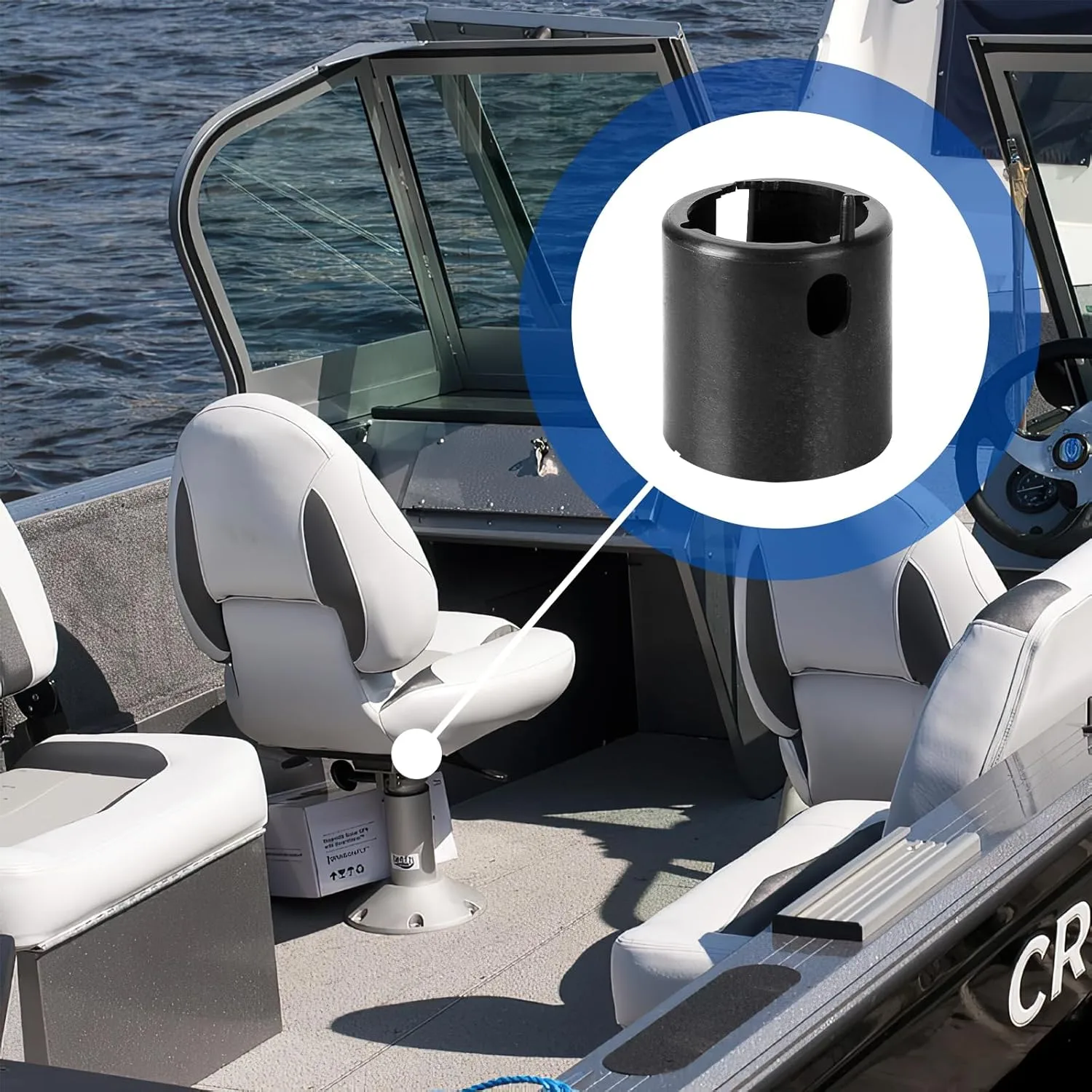 2171000 TRAC-Lock Boat Seat Swivel Bushing fit for Springfield 2-3/8" Marine Pontoon Boat Pedestal Bushing,to The seat