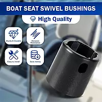 2171000 TRAC-Lock Boat Seat Swivel Bushing fit for Springfield 2-3/8" Marine Pontoon Boat Pedestal Bushing,to The seat
