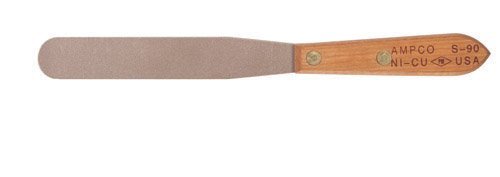 Ampco Safety Tools S-90 Spatula, Non-Sparking, Non-Magnetic, Corrosion Resistant, 1" x 6" Blade, 10-1/4" OAL