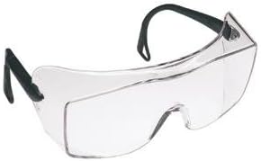 3M OX 2000 Series Safety Glasses With Black Frame And Clear Polycarbonate Anti-Fog Lens