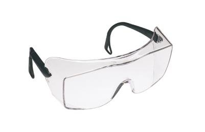 3M OX 2000 Series Safety Glasses With Black Frame And Clear Polycarbonate Anti-Fog Lens