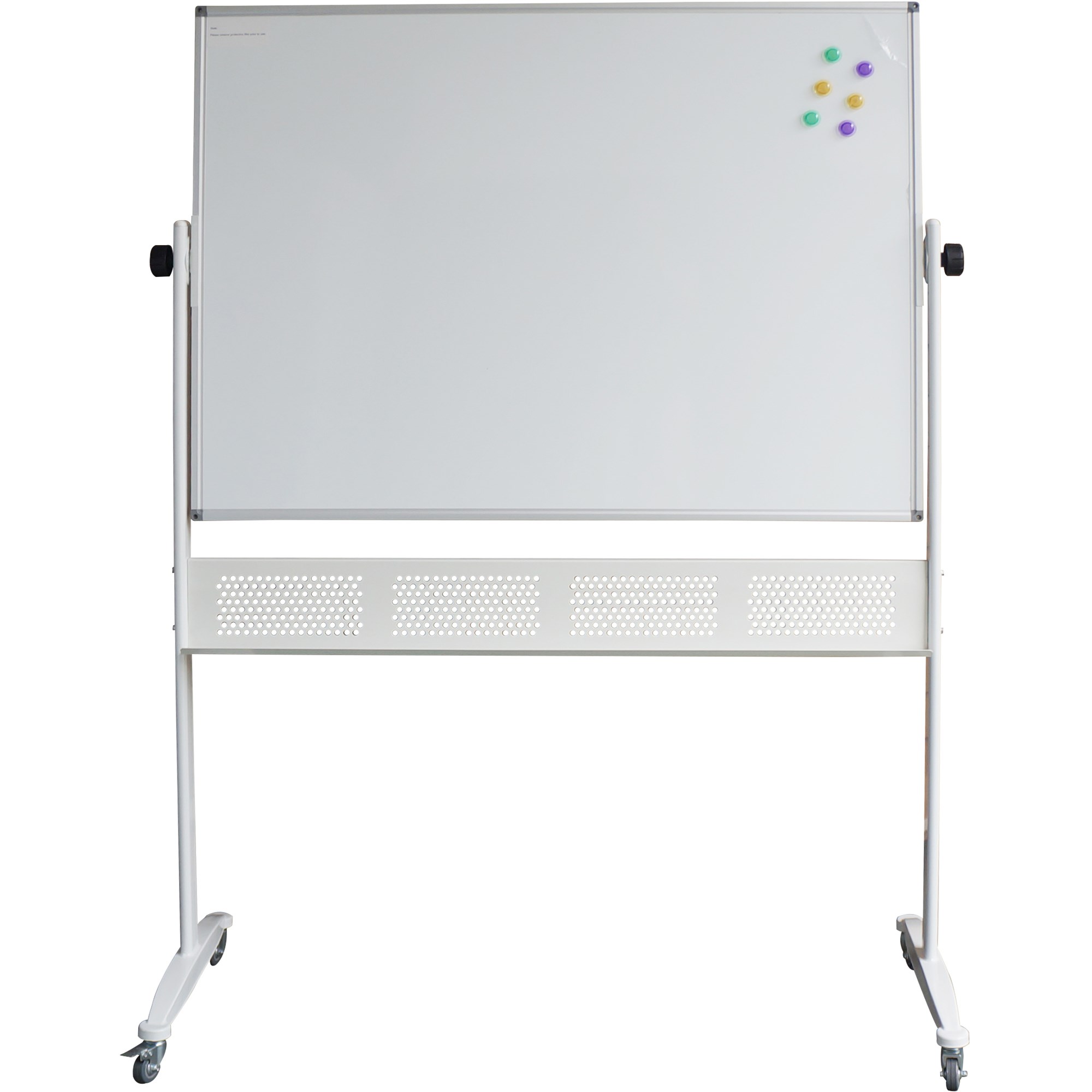 Rapidline Standard Mobile Whiteboard 1800W x 1200mmH Aluminium Frame