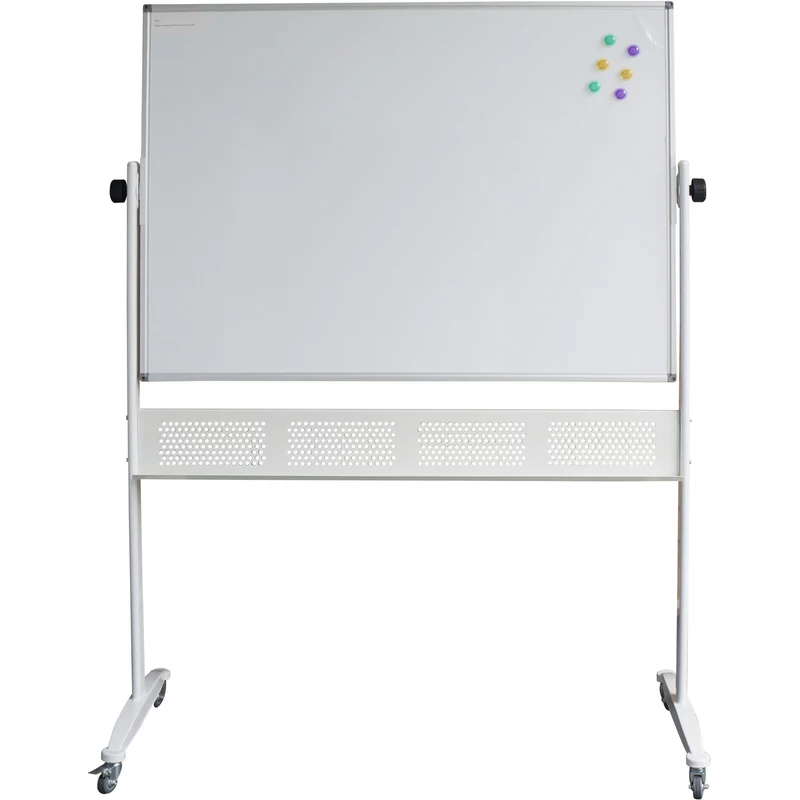 Rapidline Standard Mobile Whiteboard 1800W x 1200mmH Aluminium Frame