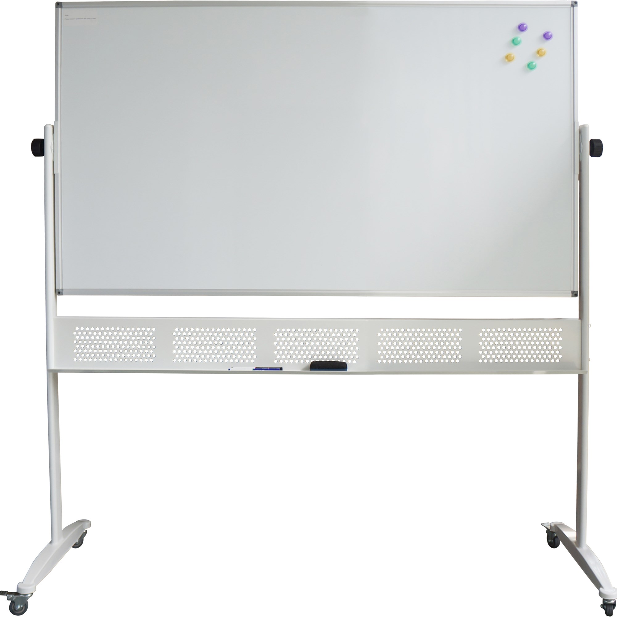 Rapidline Standard Mobile Whiteboard 1500W x 1200mmH Aluminium Frame