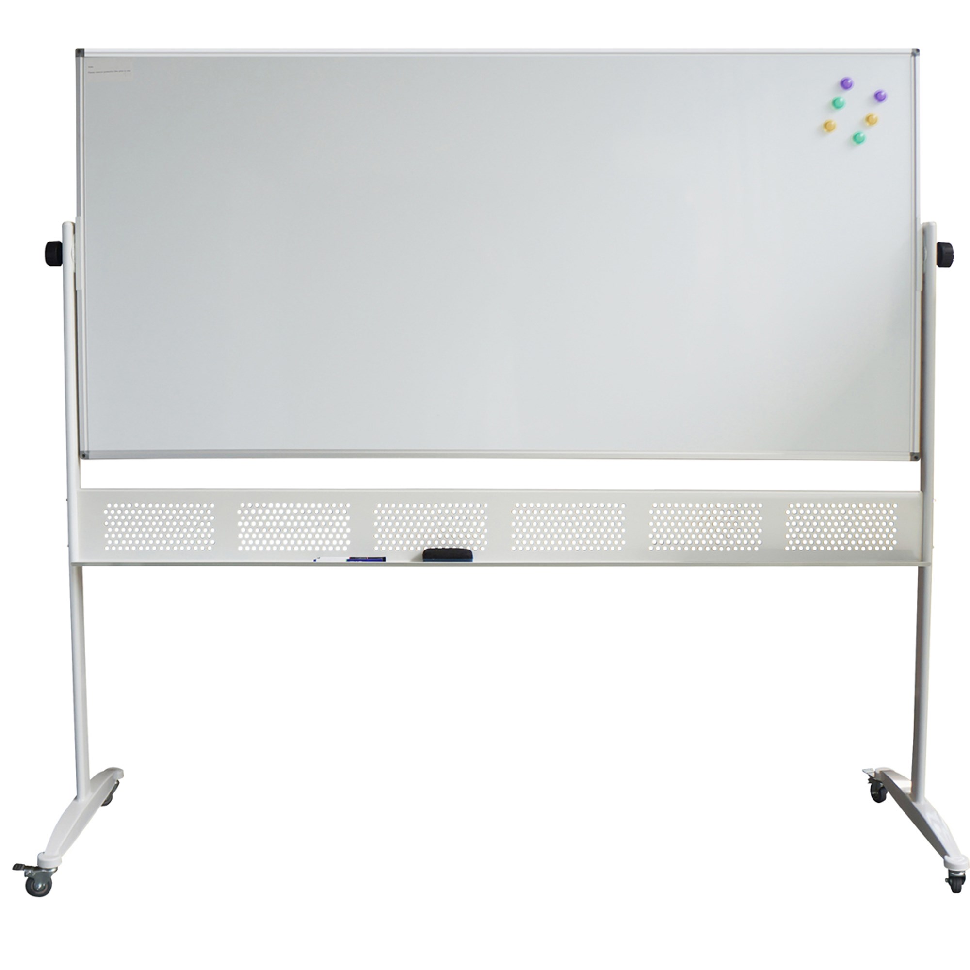 Rapidline Porcelain Mobile Whiteboard 1500Wx 1200mmH  Aluminium Frame