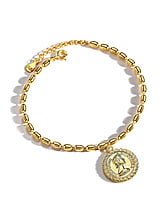 Gold-Plated Queen Elizabeth Bracelet