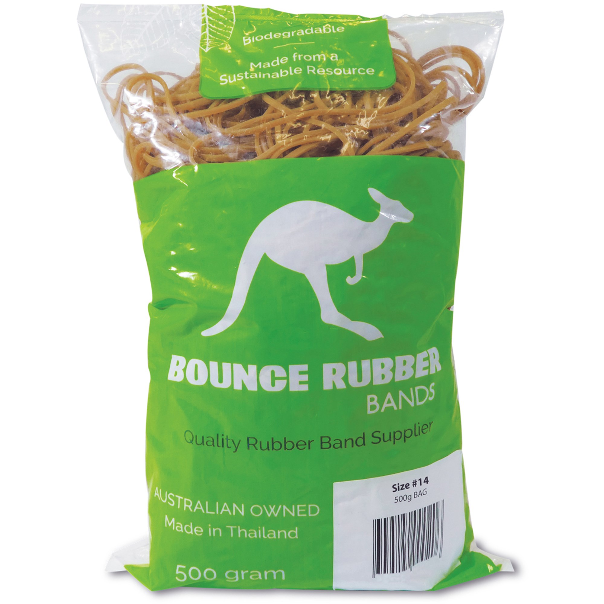 Bounce Rubber Bands Size 14 Bag 500gm