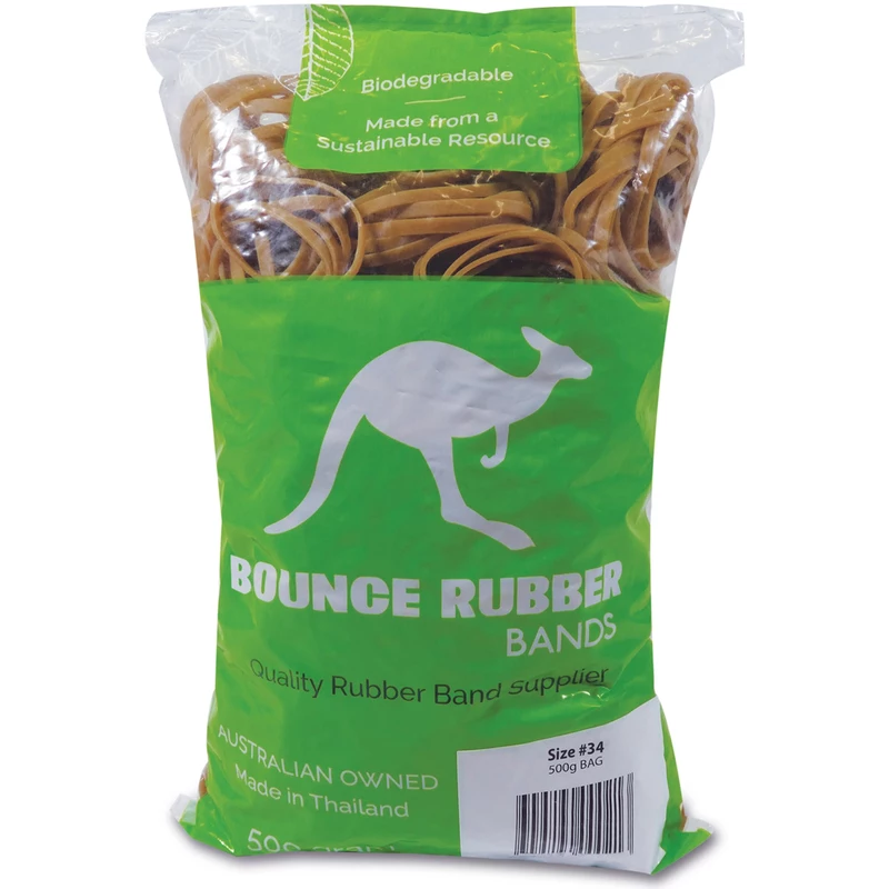 Bounce Rubber Bands Size 34 Bag 500gm