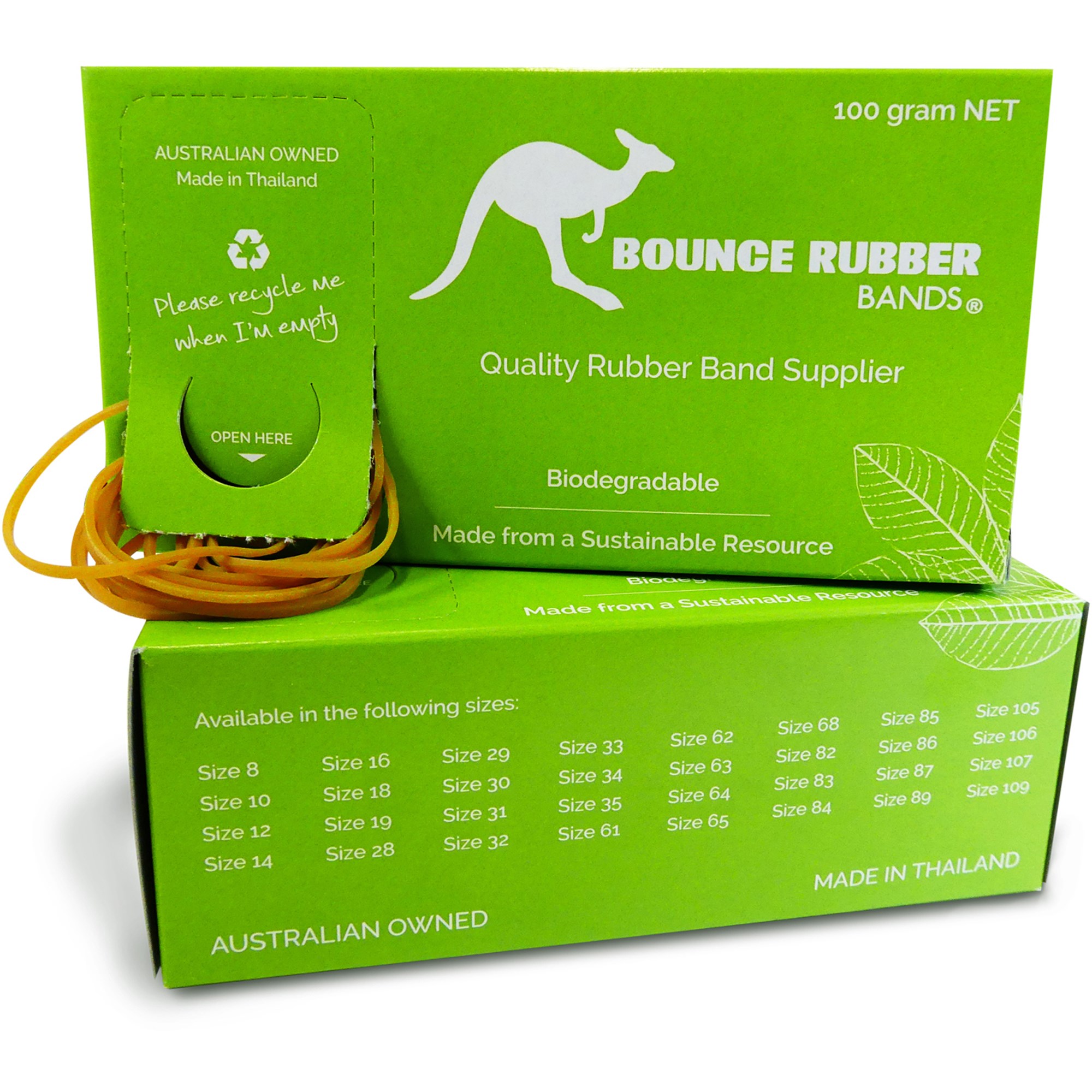 Bounce Rubber Bands Size 12 Box 100gm