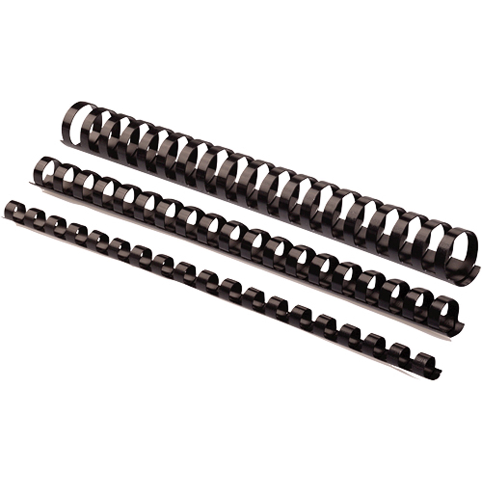 Fellowes Plastic Binding Comb 16mm 21 Loop 120 Sheet Capacity Black Pack  Of 100