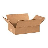 Flat Corrugated Boxes, 12 x 8 x 3 - 25 EACH PER BUNDLE [PRICE is per BUNDLE]