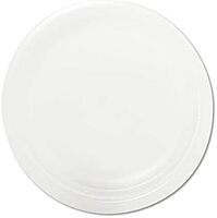 Dart 9PWQR 9 in. Diameter Quiet Classic Laminated Foam Dinnerware Plate - White (125/Pack) Large