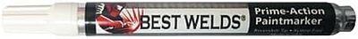 BEST WELDS 900-PAINTMKR-WHT - Prime-Action Paint Marker, Reversible Chisel/Bullet (12pk)