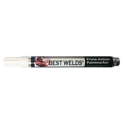 BEST WELDS 900-PAINTMKR-WHT - Prime-Action Paint Marker, Reversible Chisel/Bullet (12pk)