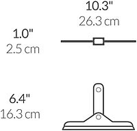 simplehuman Foldaway Squeegee, Die-cast Zinc & Anodized Aluminum