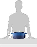 Crock-Pot Artisan 7-Quart Oval Enameled Cast Iron Dutch Oven